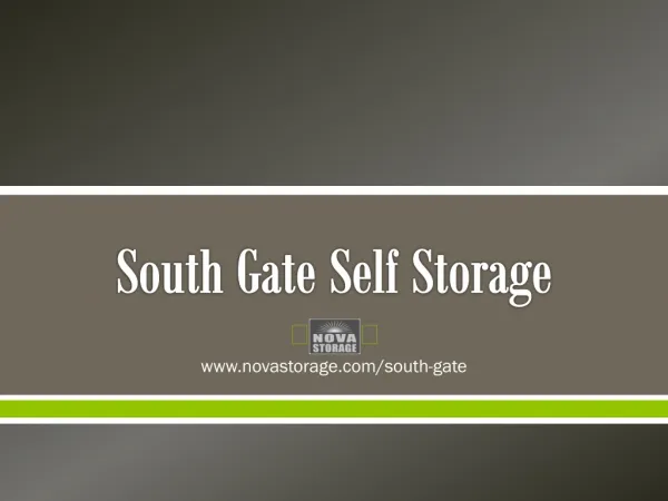 South Gate Self Storage