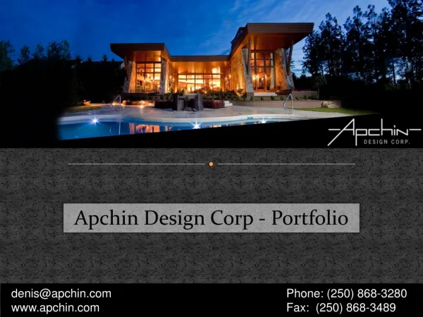 Apchin Design Corp - Portfolio