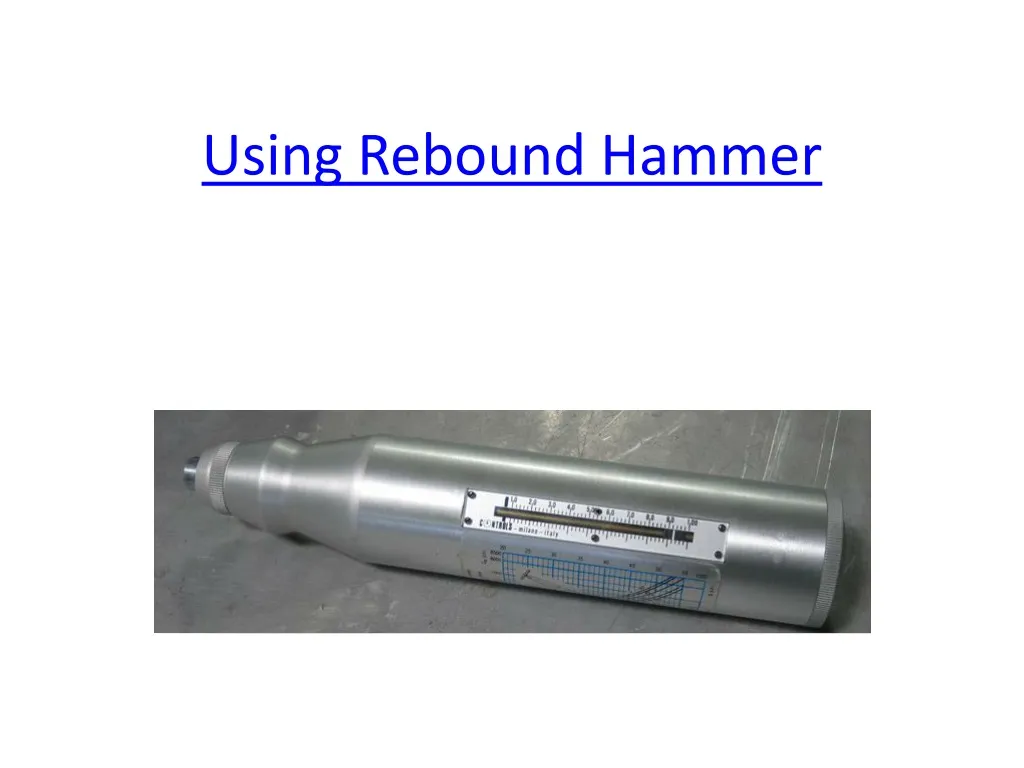 using rebound hammer