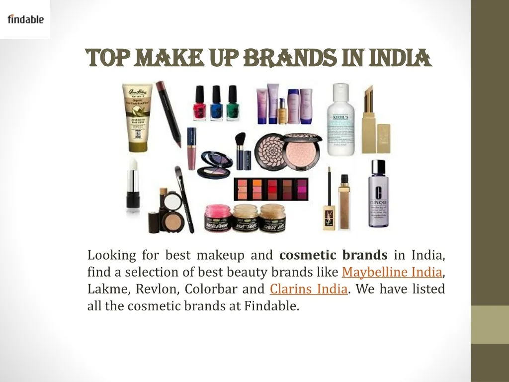 top make up brands in india