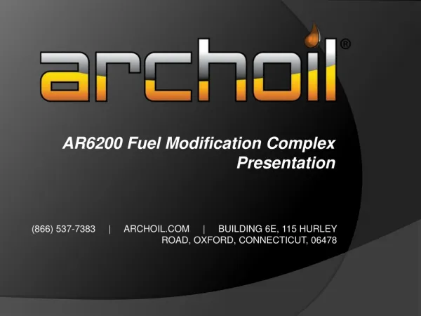 AR6200 Fuel Modification Complex Presentation