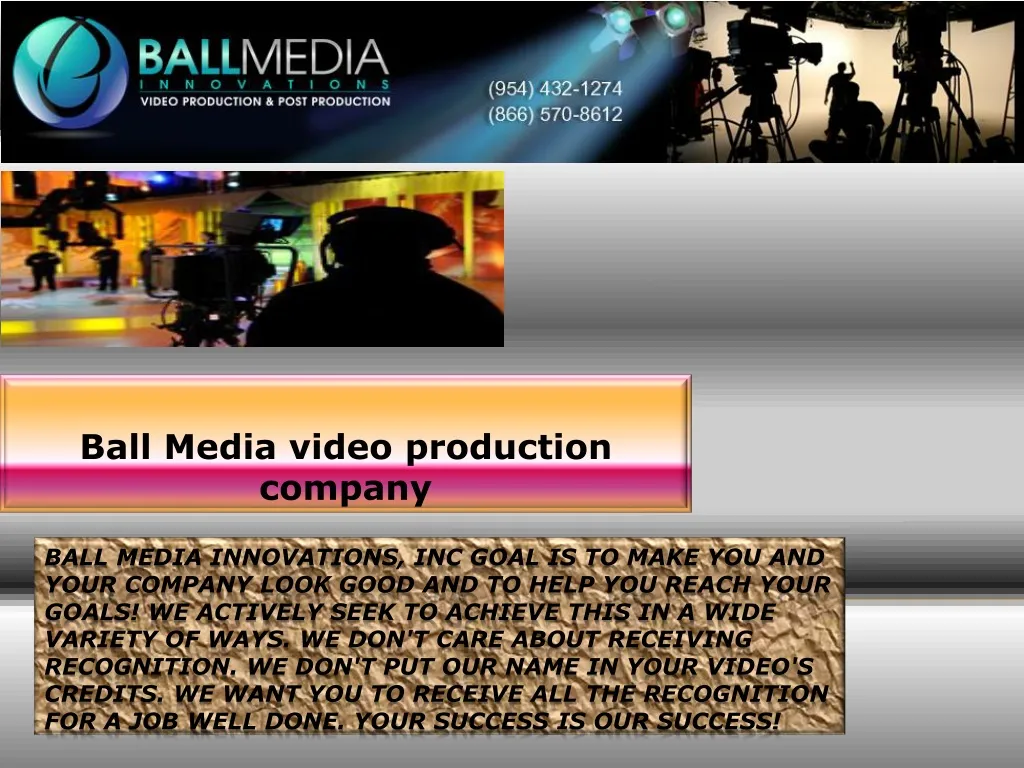 ball media video production company