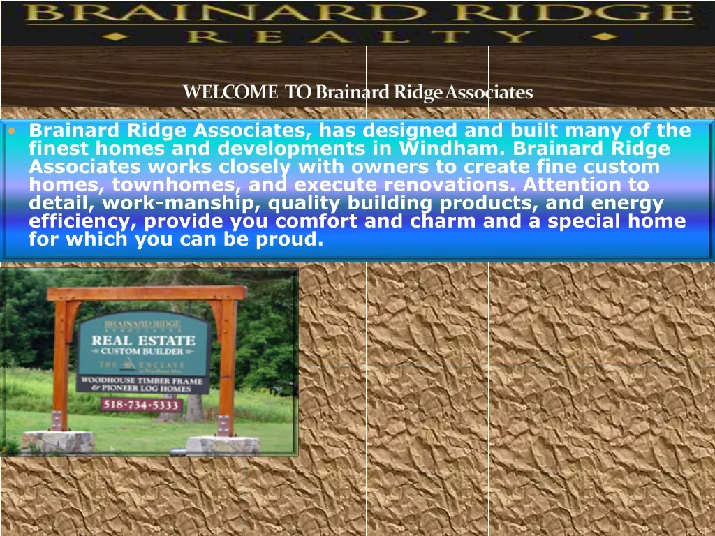 welcome to brainard ridge associates