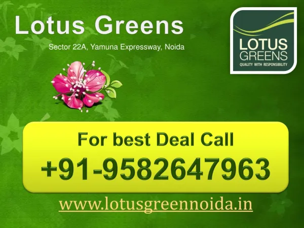 Lotus Greens Noida