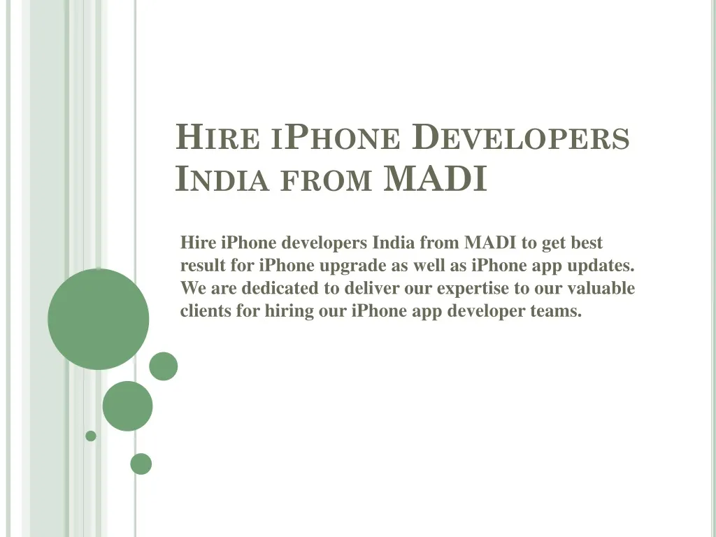 hire iphone developers india from madi