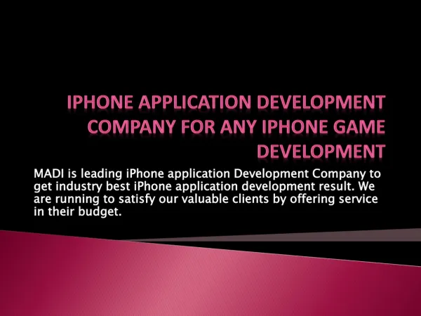 iPhone Developer India for hire to iPhone game developer