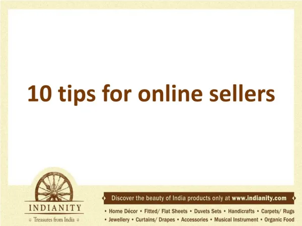 10 tips for online sellers