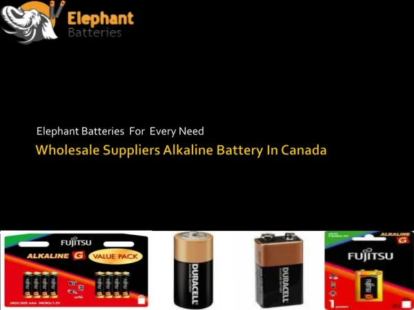 Elephantbatteries- Get Best Quality Alkaline