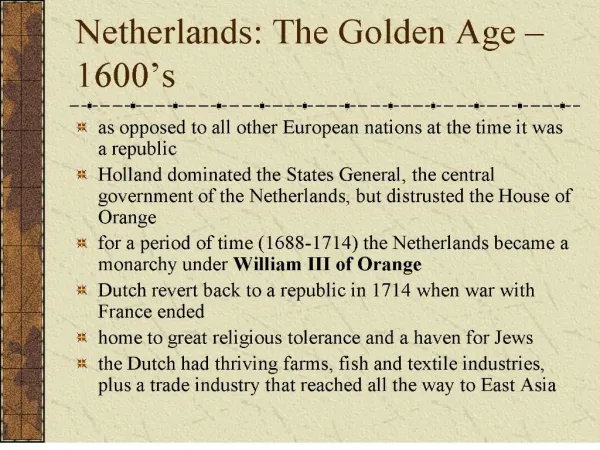 netherlands: the golden age