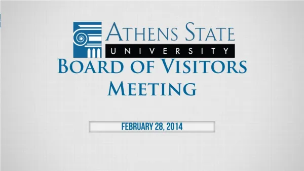 Board of Visitors Meeting