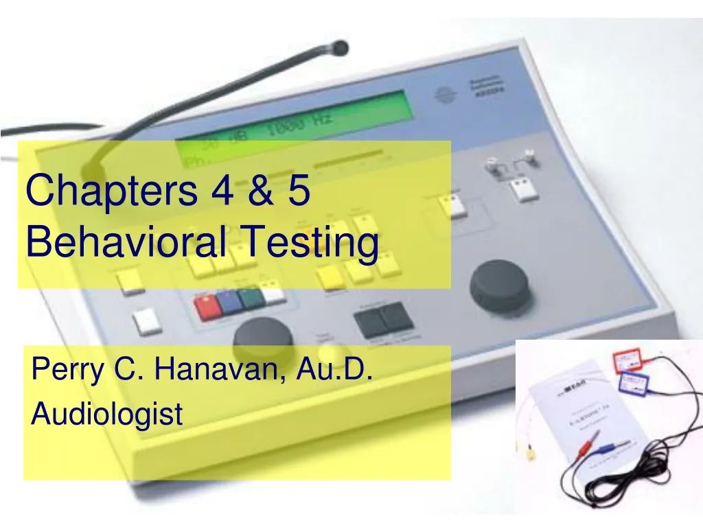 chapters 4 5 behavioral testing