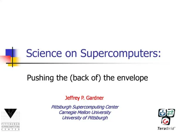 Science on Supercomputers: