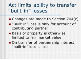 act limits ability to transfer - slide 1