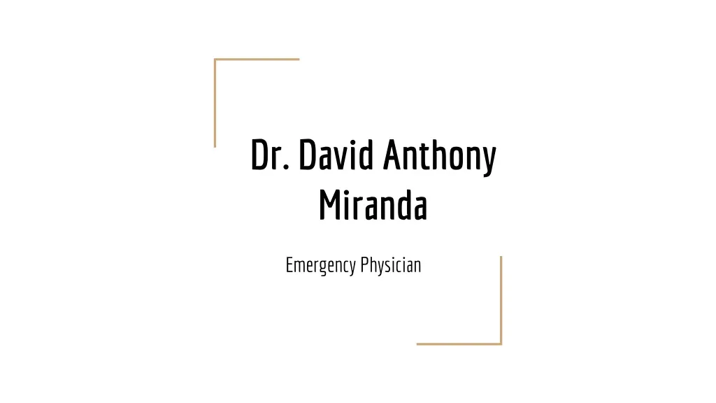 dr david anthony miranda