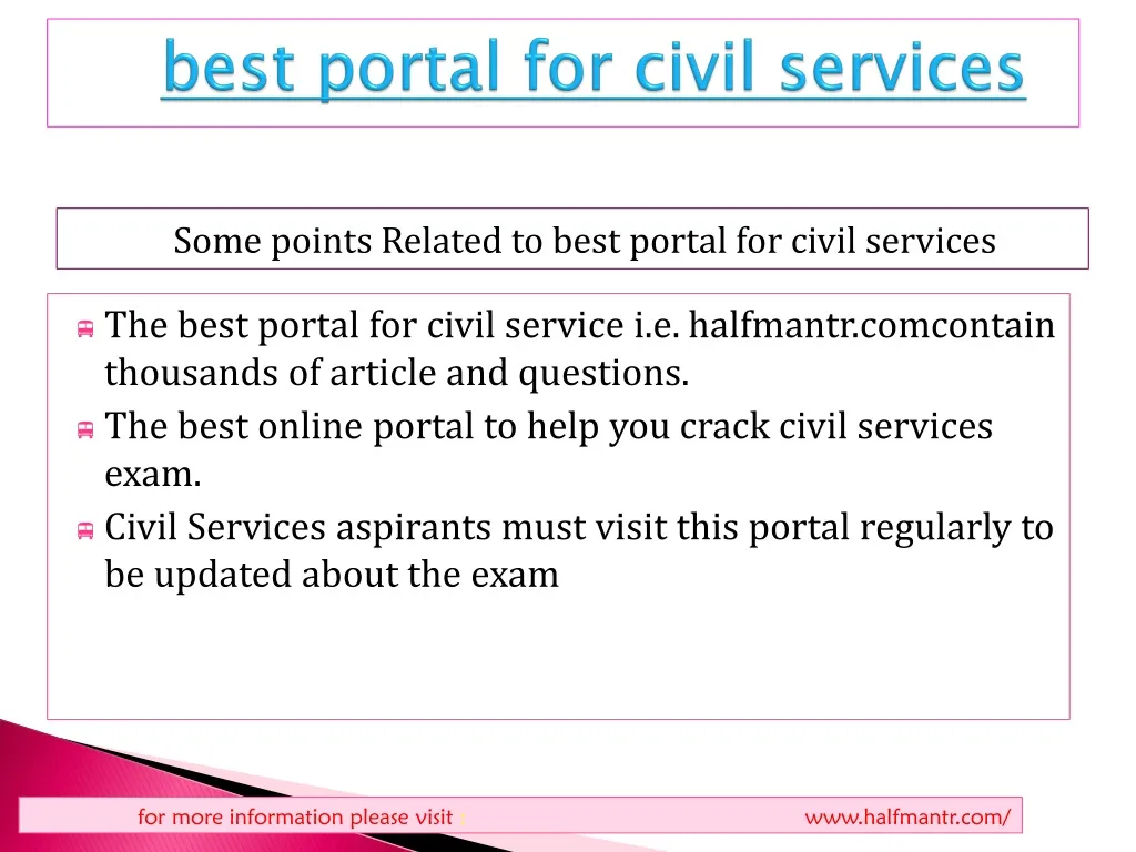 best portal for civil services