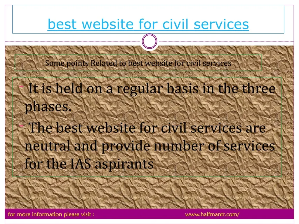 best website for civil services