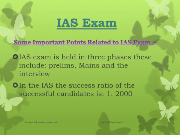 Knowledge about IAS Exam