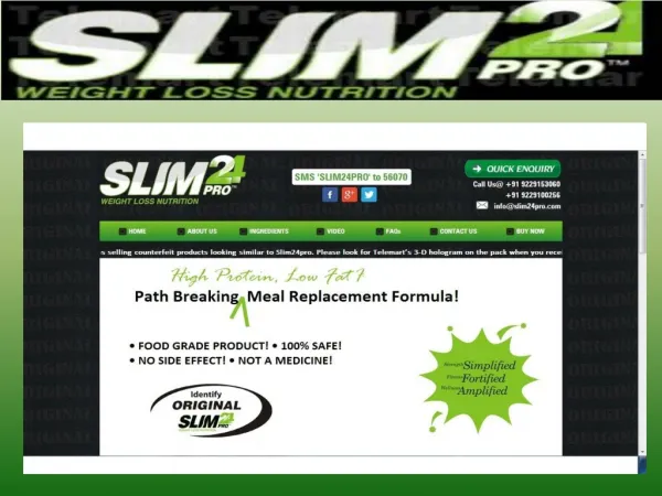Slim24Pro is Best Way to Reduce Weight