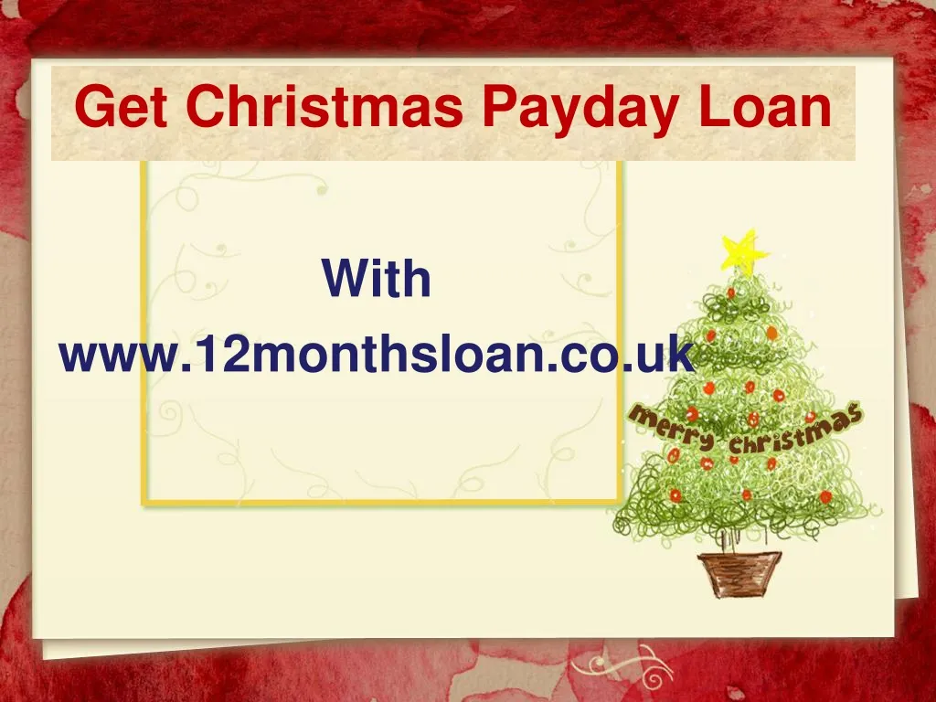 get christmas payday loan