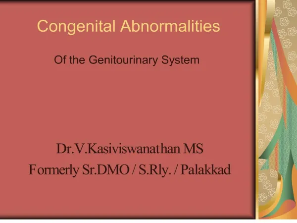 congenital abnormalities