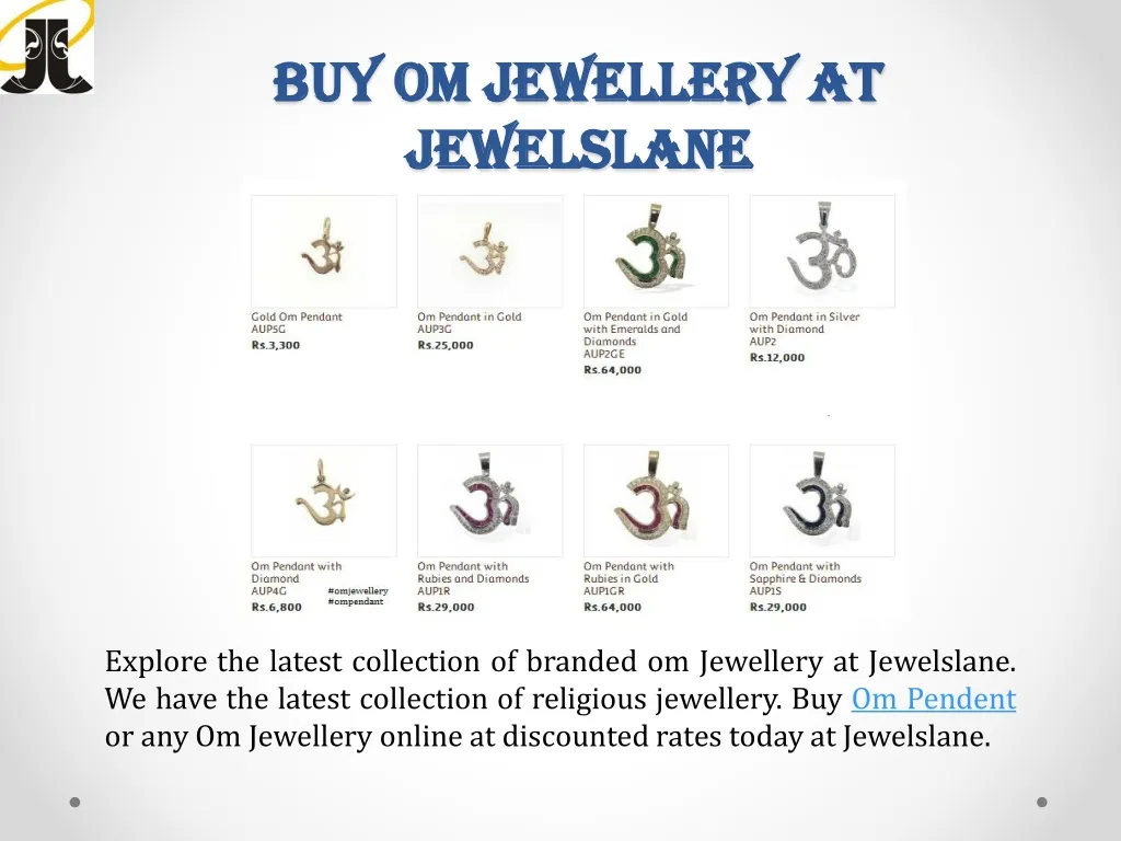 buy om jewellery at jewelslane