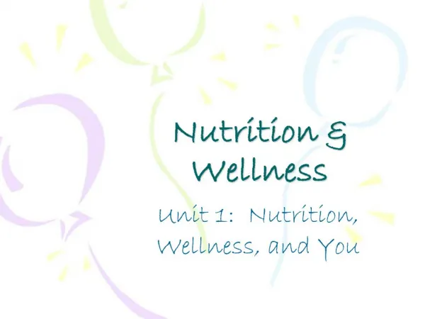 Nutrition Wellness