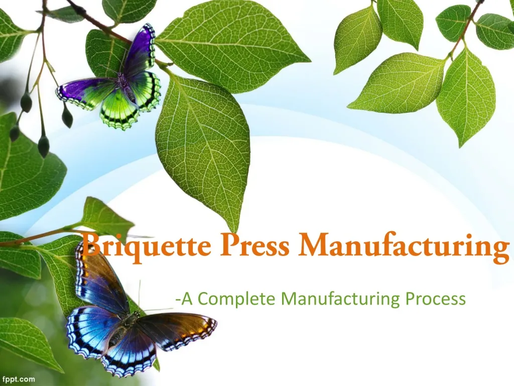 briquette press manufacturing