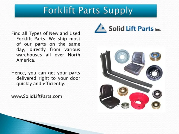 New Forklift Parts