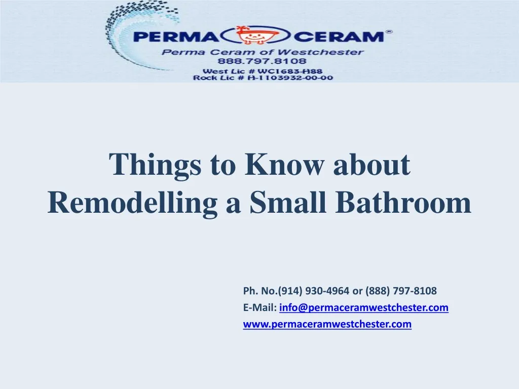 things to know about remodelling a small bathroom