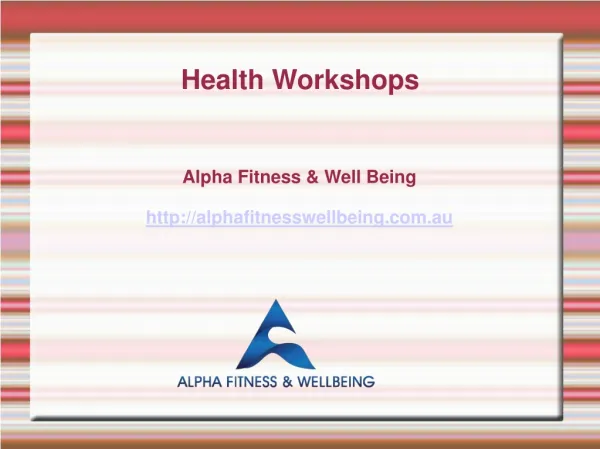 Health Workshops
