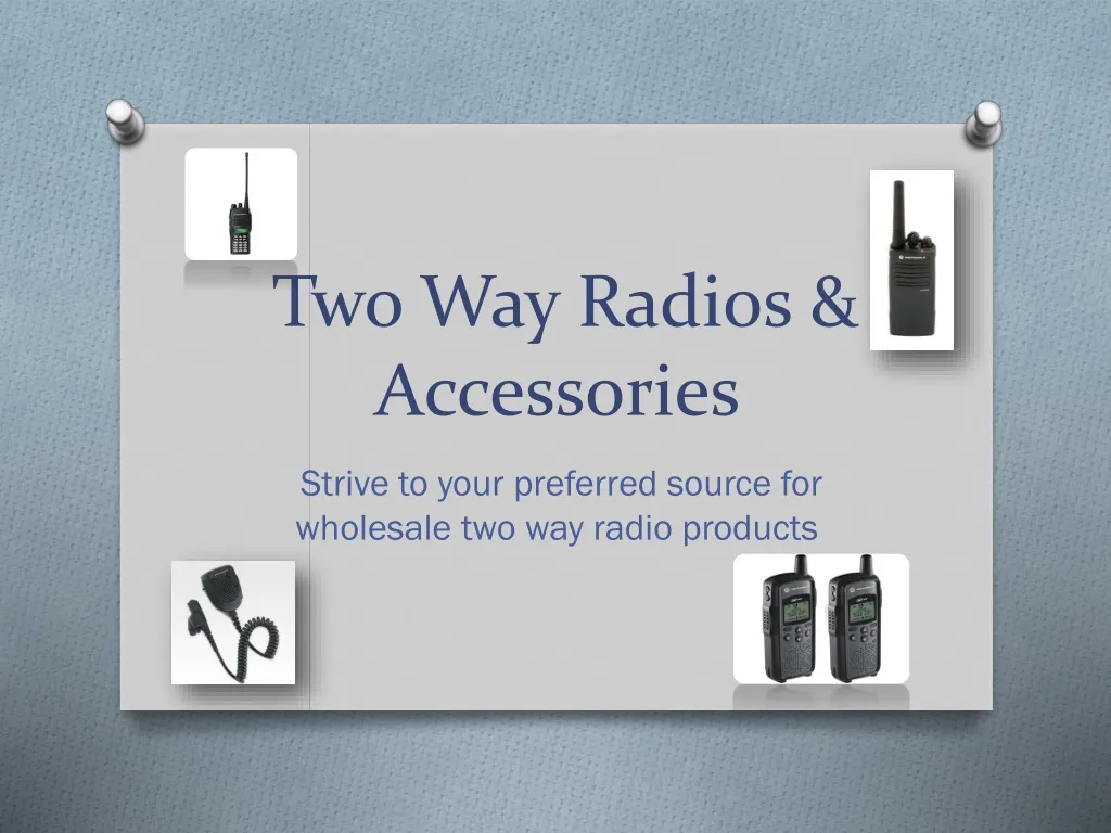 two way radios accessories