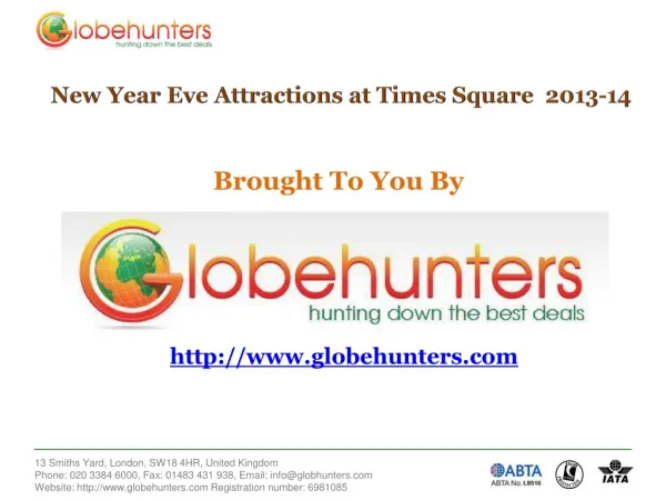 New Year Eve Attractions at Times Square