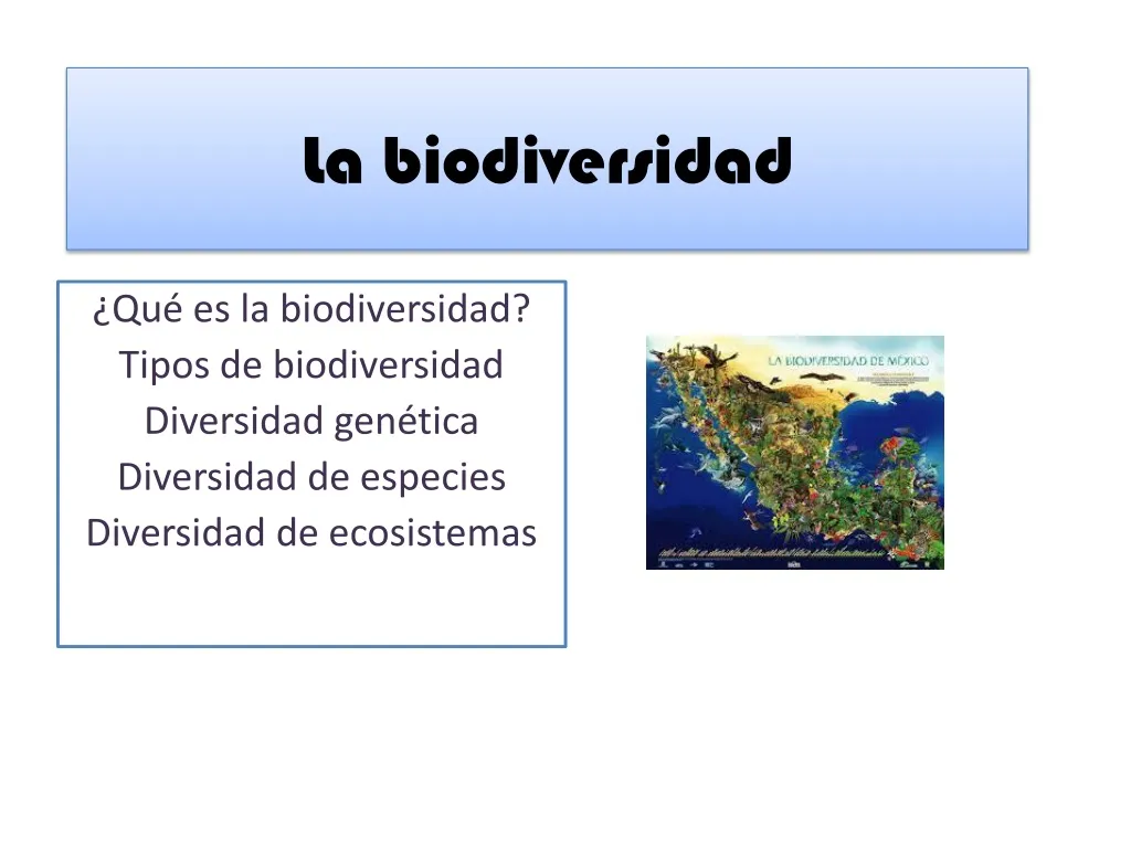 la biodiversidad