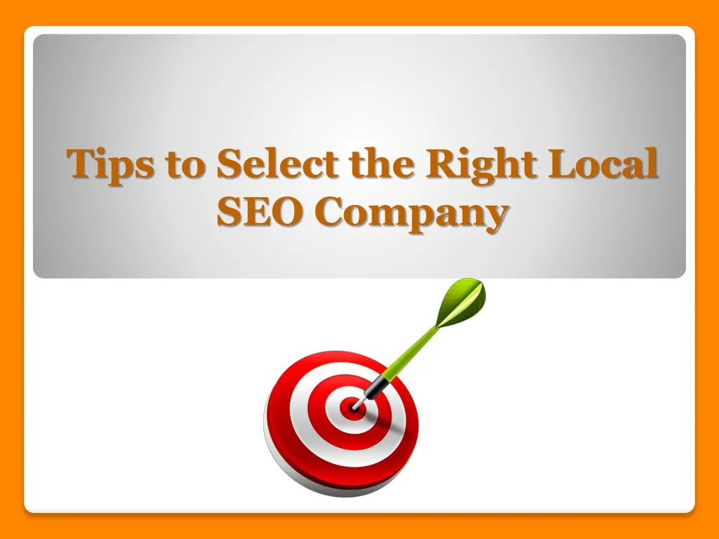 tips to select the right local seo company