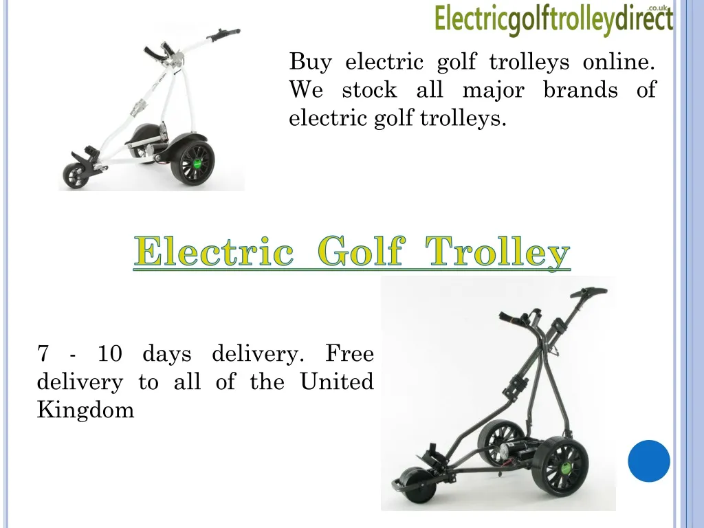 buy electric golf trolleys online we stock