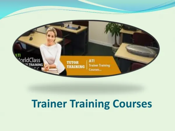 Trainer Training Course
