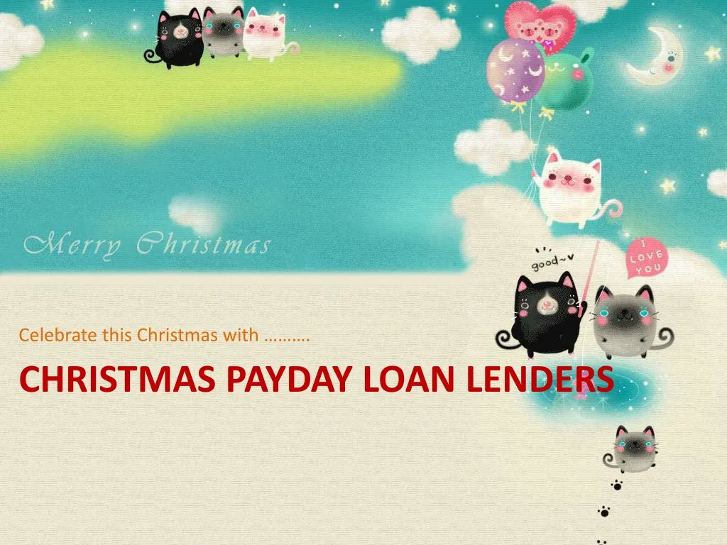 christmas payday loan lenders
