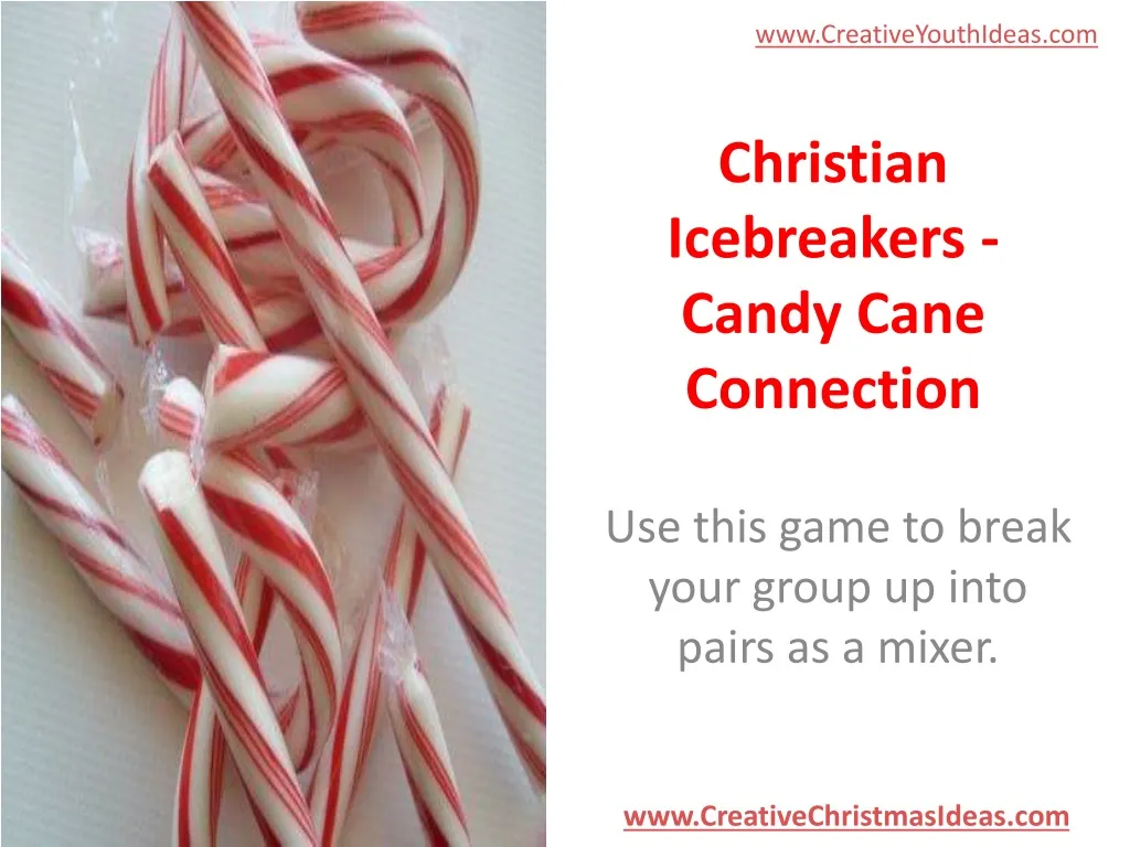 christian icebreakers candy cane connection