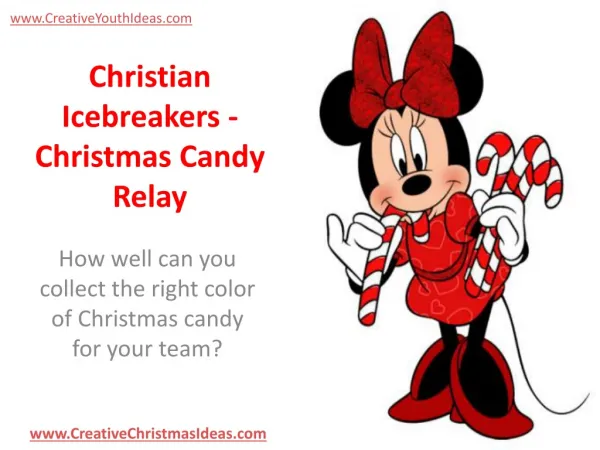 Christian Icebreakers - Christmas Candy Relay