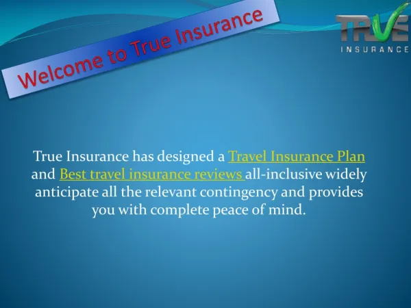 Travel insurance online