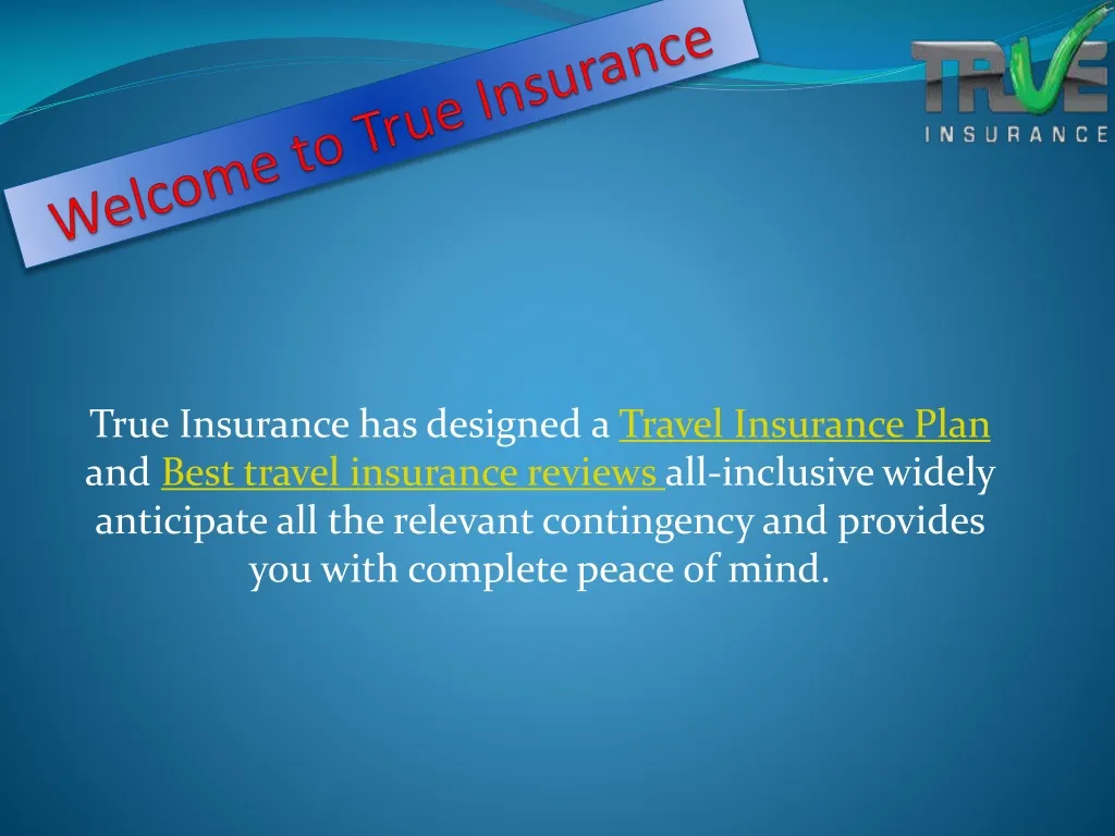 welcome to true insurance