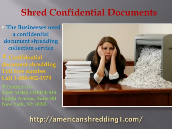 Shred confidential documents