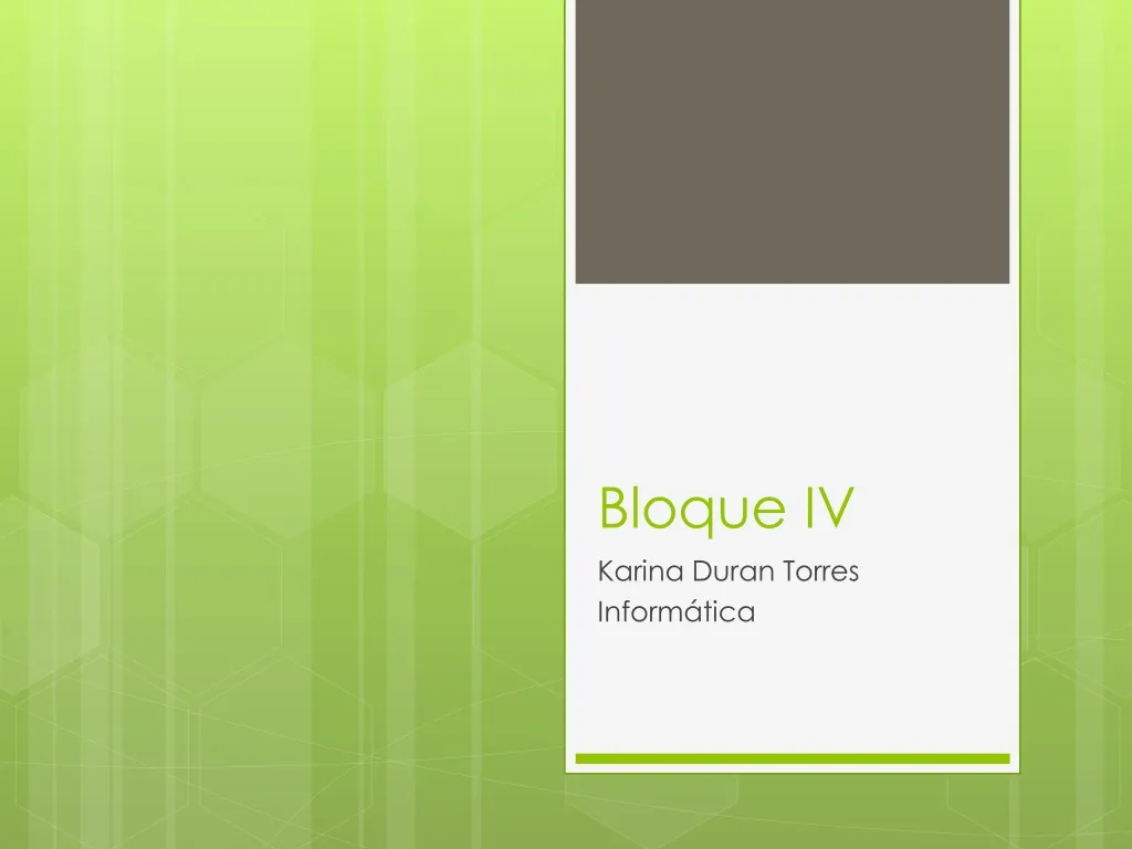 bloque iv