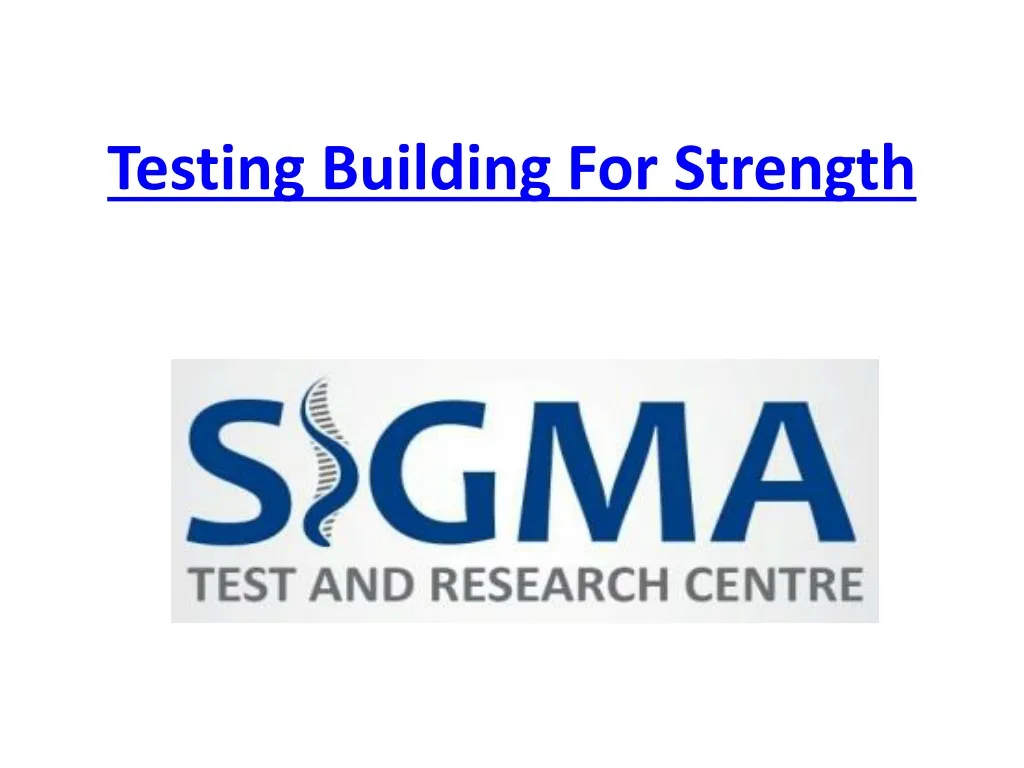 testing building for strength
