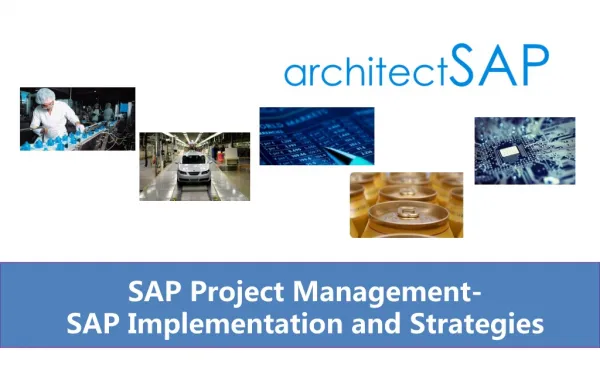 SAP Project Management-
SAP Implementation and Strategies