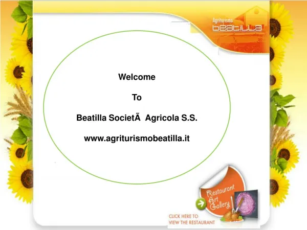 Enjoy your holidays at Farm Agriturismo Beatilla