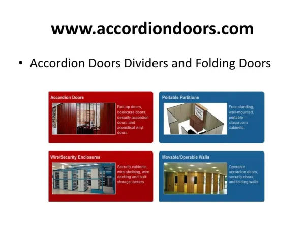 Good quality Accordion Folding Doors and Room Dividers