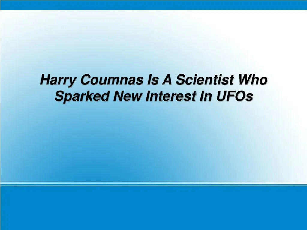 harry coumnas is a scientist who sparked