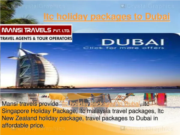 ltc holiday packages to Dubai