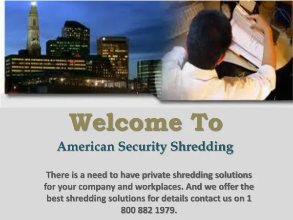 Confidential Shredding Services